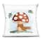 Stupell Industries Happy Mushroom in Scarf Decorative Printed Throw Pillow